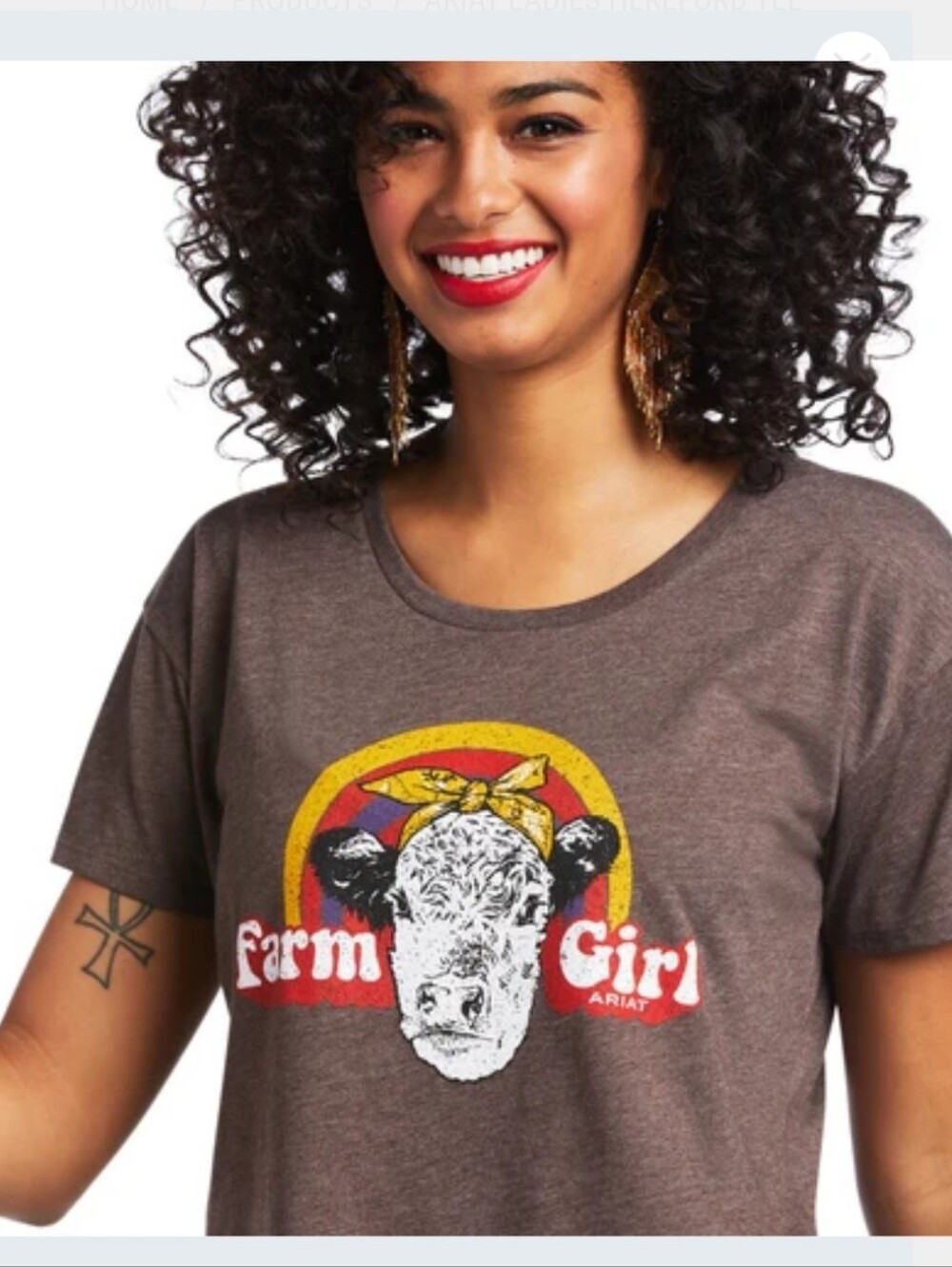 Ariat Ladies Hereford Farm Girl Short Sleeve Shirt